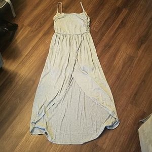 High low grey maxi